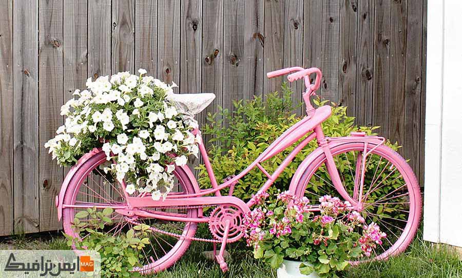 گلدان دوچرخه ای