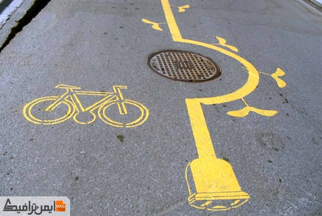 خط کشی زرد خیابان