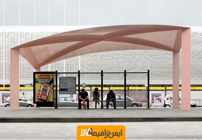 طراحی خلاقانه ایستگاه اتوبوس