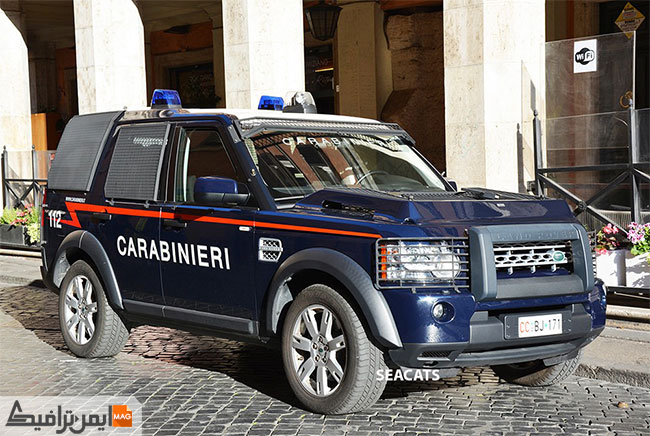 ماشین پلیس در ایتالیا