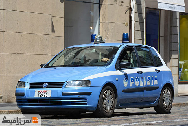 ماشین پلیس های ایتالیا